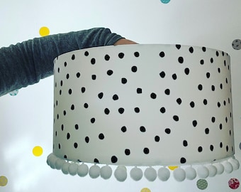 Dalmatian Pompom lampshades