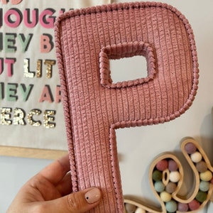Letras de tela personalizadas para guardería