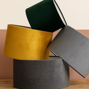 Handmade velvet Lampshade:  Home Lighting