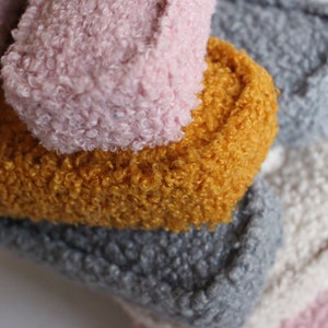 Muestras de tejido bouclé