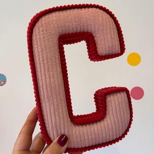 Letra de tela personalizada para regalo de bebé recién nacido.