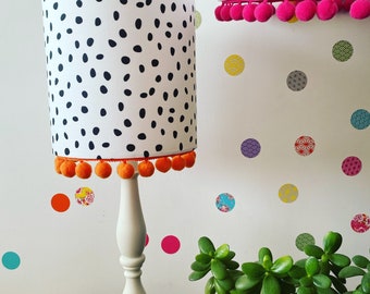 Dalmatian Pompom lampshades