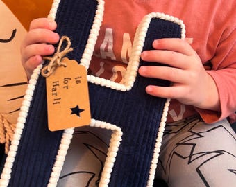 Op maat gemaakte stoffen letters, kraamcadeau