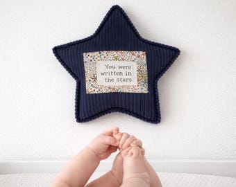 Personalised Liberty London Fabric Star | Handmade Nursery Name Decor