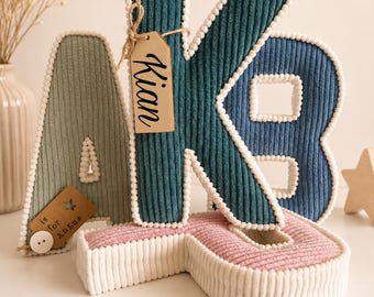 Custom fabric letters, baby shower gift
