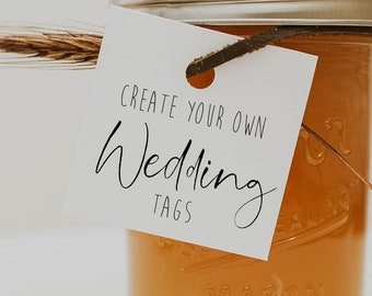 Eco Friendly Wedding Favor Tags: Recycled Cardstock, Sustainable Labels