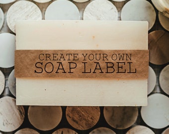 Custom Kraft Brown Soap Labels | Eco Friendly Packaging, Sustainable Merchandise Tags