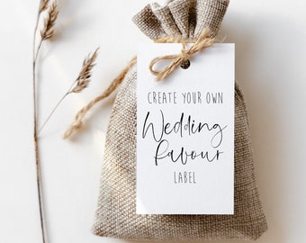 Eco-Friendly Wedding Favor Tag: Design Your Own Recycled Label