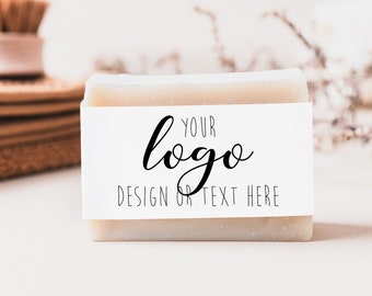 Custom Recycled Paper Soap Labels, Small Business Branding Stickers UK
