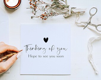 Eco Friendly Thinking of You Card: Sympathy, Support, Love