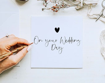 Personalised Recycled Wedding Card | Sustainable Celebration Greeting (Customisable)