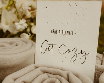 Plantable Wedding Sign: Wildflower Seed Paper, Eco Friendly A5 Card