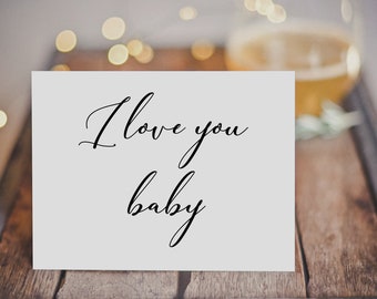 Custom Calligraphy Valentine Print | Boho Text Poster (Recycled Paper)