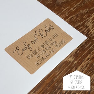 Custom Kraft Address Labels: Eco-Friendly Stickers