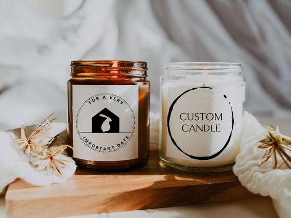 Eco friendly hand poured soy wax candle, personalised gift, aromatherapy candle with essential oils, gift wrapped candle