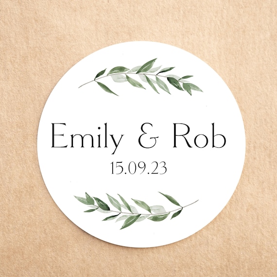 Eco Friendly Custom Wedding Stickers Envelopes Seals Recycled Initial stickers Bespoke wedding stickers Eco stickers Create your own sticker