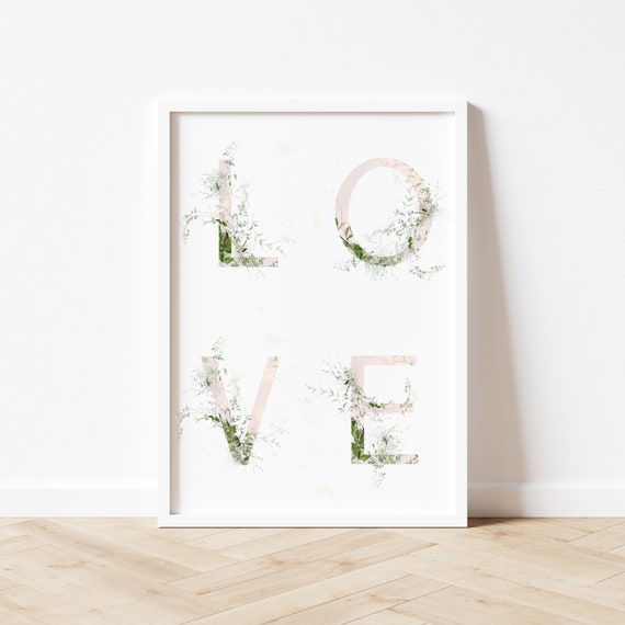 Design your own LOVE print, create your own bespoke poster, custom text print, bespoke text print, boho poster A0A1A3A5, print for LOVE