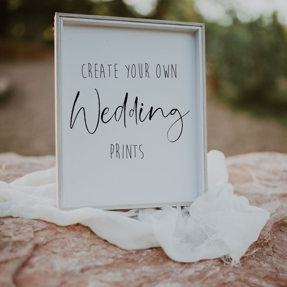 Create your own wedding prints, create your own wedding poster, custom wedding table prints, bespoke text print,  A0A1A3A5