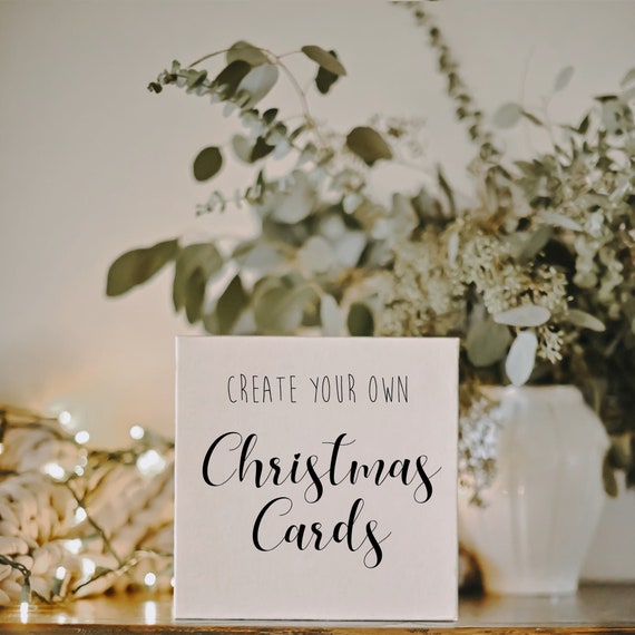 Personalised Christmas Card | Design Your Own Recycled Christmas Card | Custom Christmas Card | Eco Friendly Bespoke Card