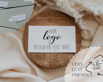 Eco Friendly Business Cards: Sustainable Stationery, Design Your Own (3.5x2 inch)
