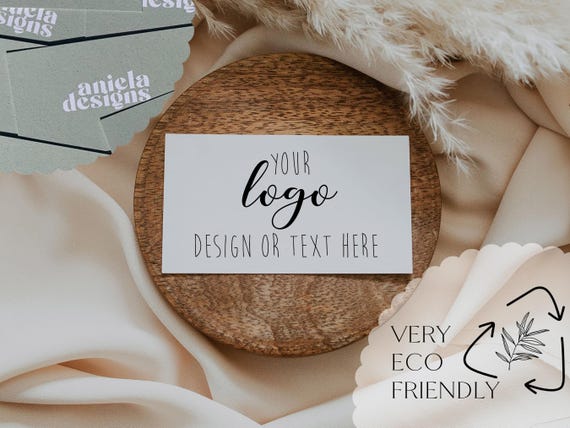 20 eco friendly business cards, sustainable business stationery,  eco friendly branded cards, design your own business cards 3.5inch x 2inch