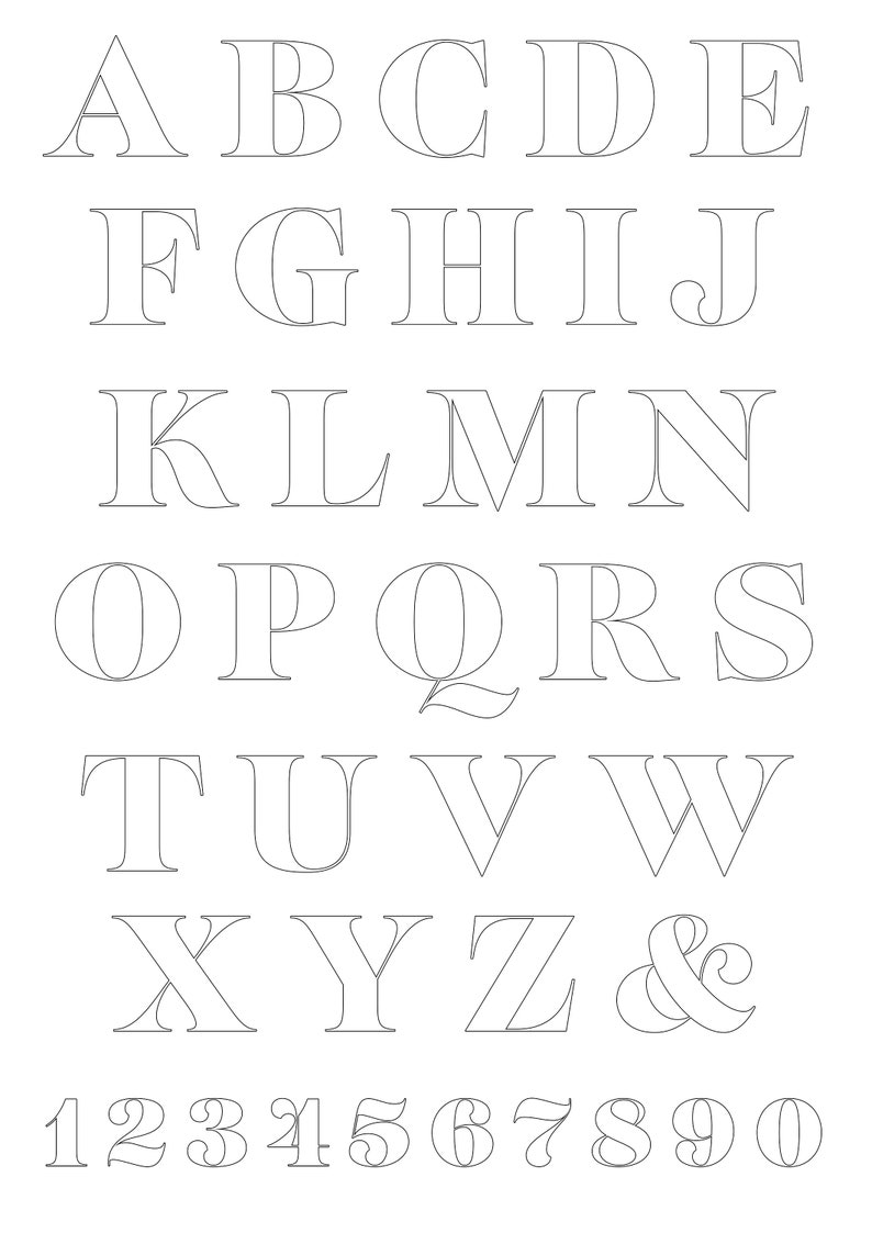 Personalised Letter Card Monogram Card Alphabet Initial Etsy UK