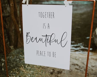 Custom Text Wedding Print: Eco-Friendly Recycled Paper
