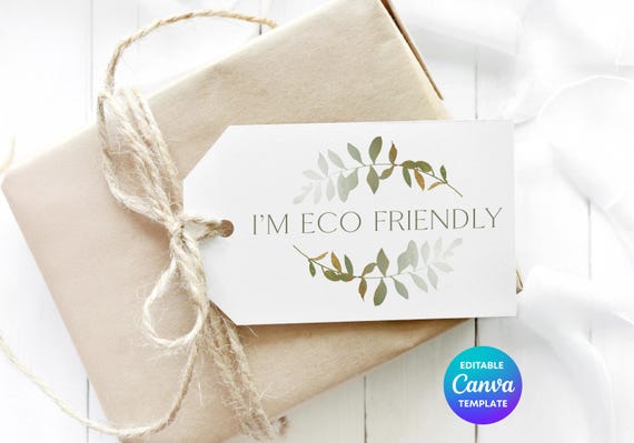 Eucalyptus Eco Friendly Gift Tag | Sustainable Packaging Label (Digital Download)