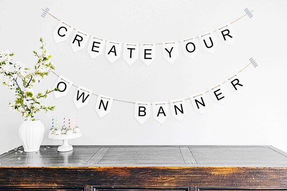 Eco Friendly Personalised Custom Bunting Handmade Party Decorations Customised custom paper bunting garland party banner wedding bunting