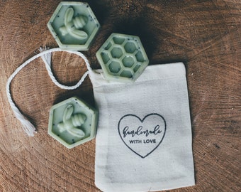 Handmade Bee Soap: Natural Gardeners Soap, Vegan Organic Gift