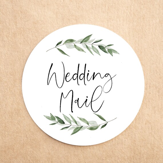 Custom Recycled Wedding Stickers: Eco-Friendly Envelope Seals for Invitations
