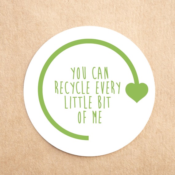 Eco Friendly Recycle Me Stickers Envelopes Seals Recycled Business Stickers Eco stickers Product stickers Eco stickers Envelope sticker