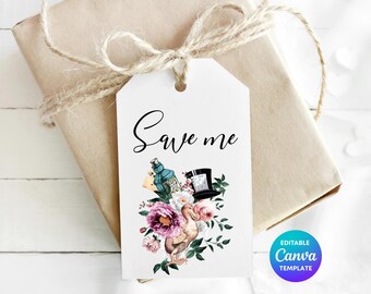Alice in Wonderland Dodo Favor Tag | Whimsical Party Printable (Canva Template)