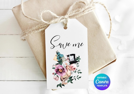 Alice in Wonderland Dodo Favor Tag | Whimsical Party Printable (Canva Template)