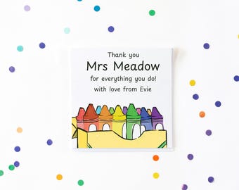 Thank You Teacher Card | Best Teacher Ever Card | End of School Card | Nursery Teacher Thank You | Teaching Assistant Card