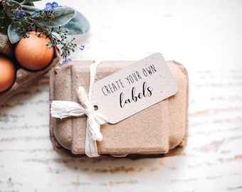 Eco Friendly Gift Tag: Recycled Product Label