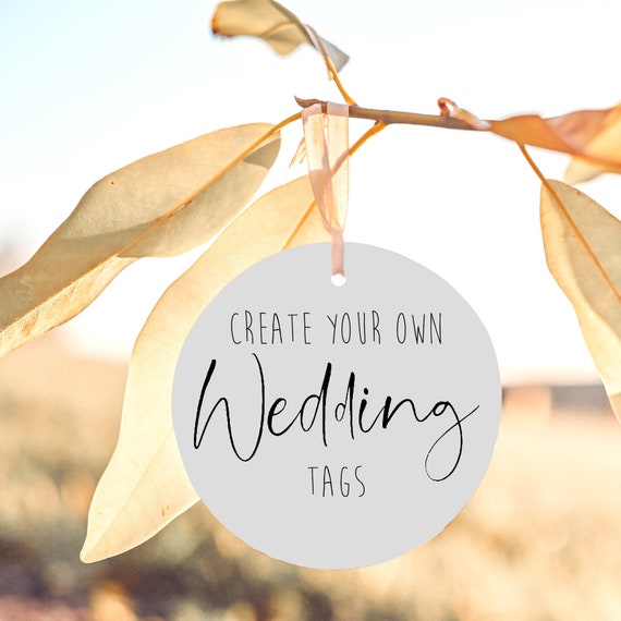 Create your own wedding tag, eco friendly wedding tag, recycled wedding label, wedding favour tag, rectangular wedding tag, eco wedding tag
