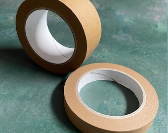 Eco-friendly Self Adhesive Paper Tape, 19mm parcel tape, 50mm parcel tape, recyclable sustainable parcel tape, vegan tape, eco packaging 50m