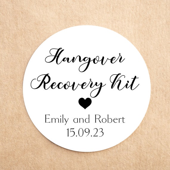Eco Friendly Custom Wedding Stickers Envelopes Seals Recycled Hangover Recovery Stickers Eco stickers Create your own sticker