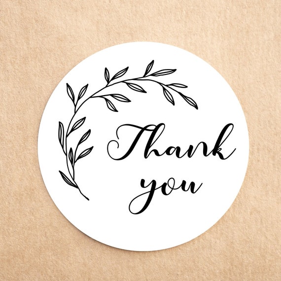 Eco Friendly Thank You Stickers Envelopes Seals Recycled Thank you stickers Business Stickers Eco stickers Wedding stickers