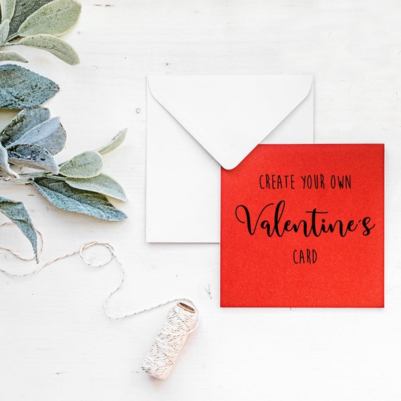 Design your own valentines card, bespoke Valentines card, custom valentine's card, create a valentine's card, personalised valentine card