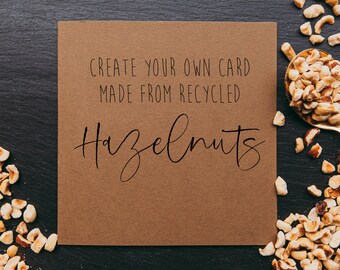 Eco Hazelnut Card: Design Your Own Bespoke Stationery