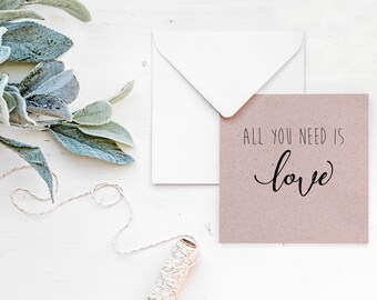 Design your own valentines card, bespoke Valentines card, custom valentine's card, create a valentine's card, all you need is love card
