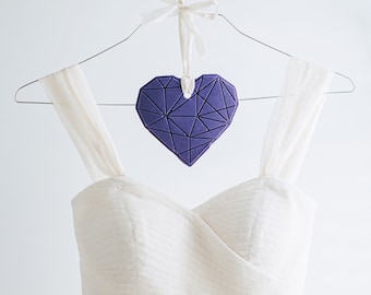 Geometric Heart Soap: Natural Shea Butter, Vegan Wedding Favor