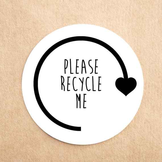 Eco Friendly Recycle Me Stickers Envelopes Seal Recycled Business Stickers Eco stickers Product stickers Eco stickers Envelope sticker