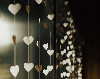 Recycled Paper Heart Confetti: Wedding Garland Decorations, Pack of 100