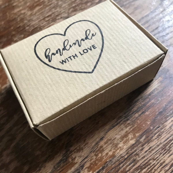 Small recycled gift box, eco-friendly packaging, sustainable gift packaging, small soap box, small recycled jewellery box, 74x51x25mm