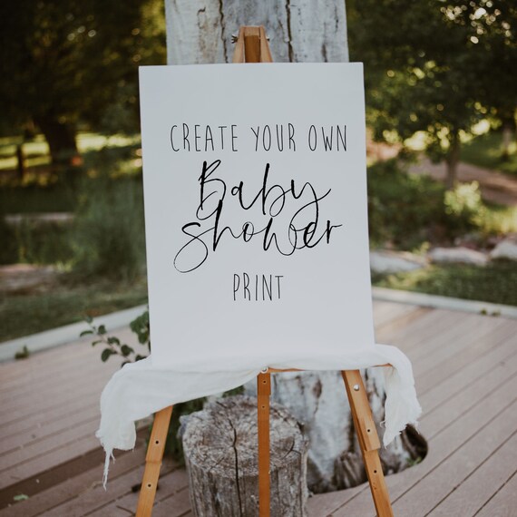 Personalised Baby Shower Welcome Sign | Eco Friendly Recycled Paper Print