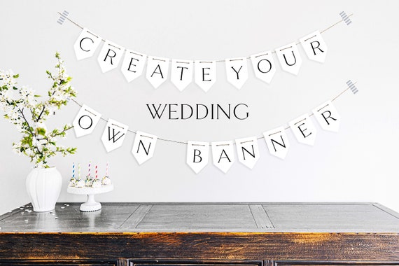 Eco Friendly Personalised Wedding Bunting Handmade Party Decorations Customised custom paper bunting garland party banner Wedding Party dec