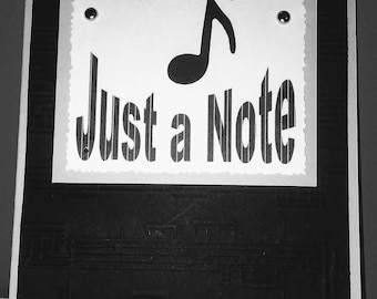 Just a Note - Note Card - Music Note Card